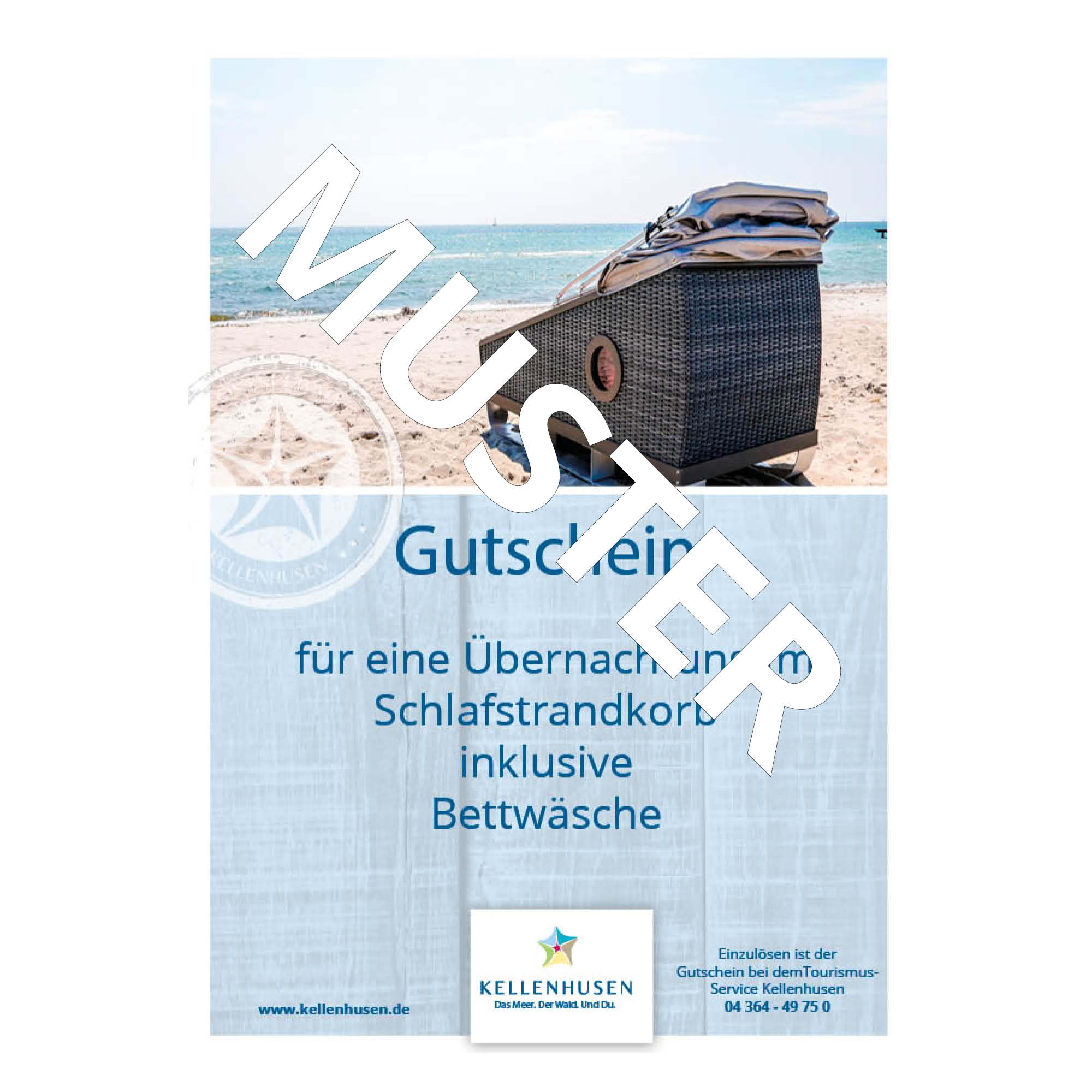 Gutschein Schlafstrandkorb