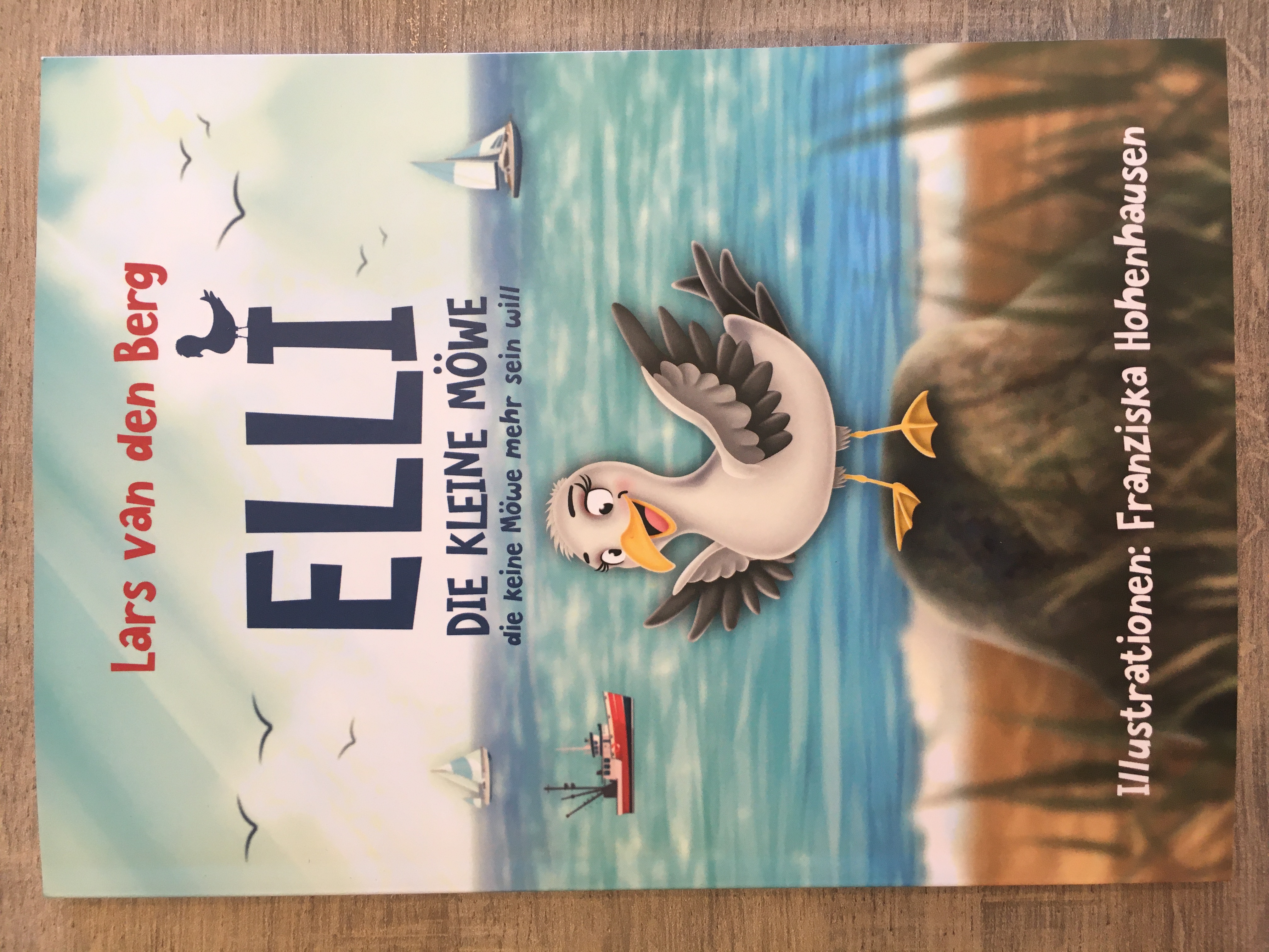 Kinderbuch "Elli, die kleine Möwe, die keine Möwe mehr sein will"