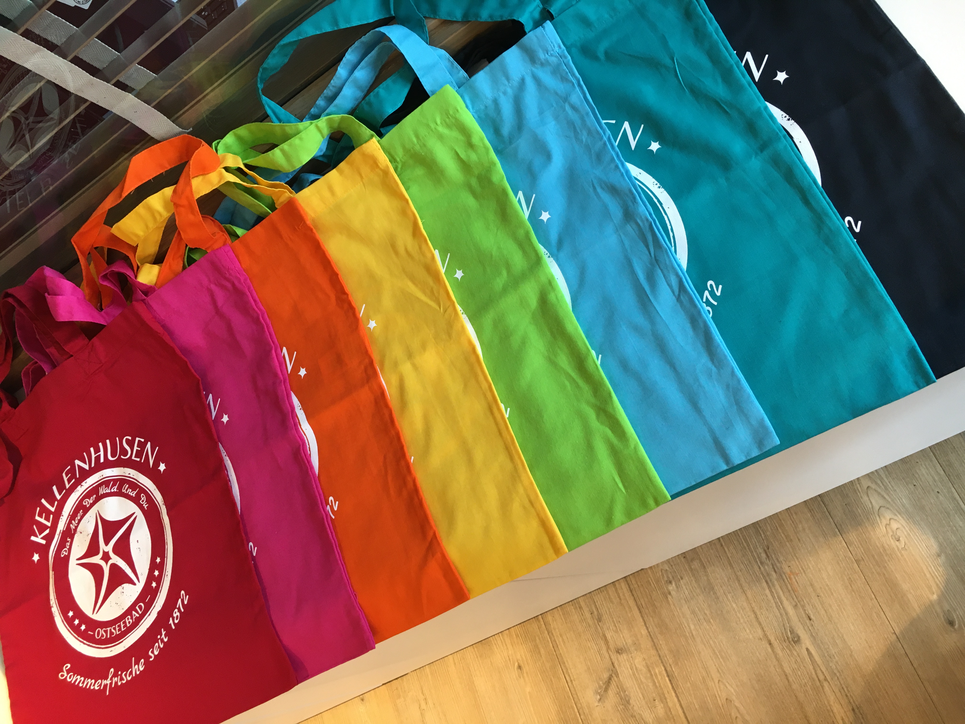 Stofftasche - Bag for Life mit langen Henkel in verschiedenen Farben