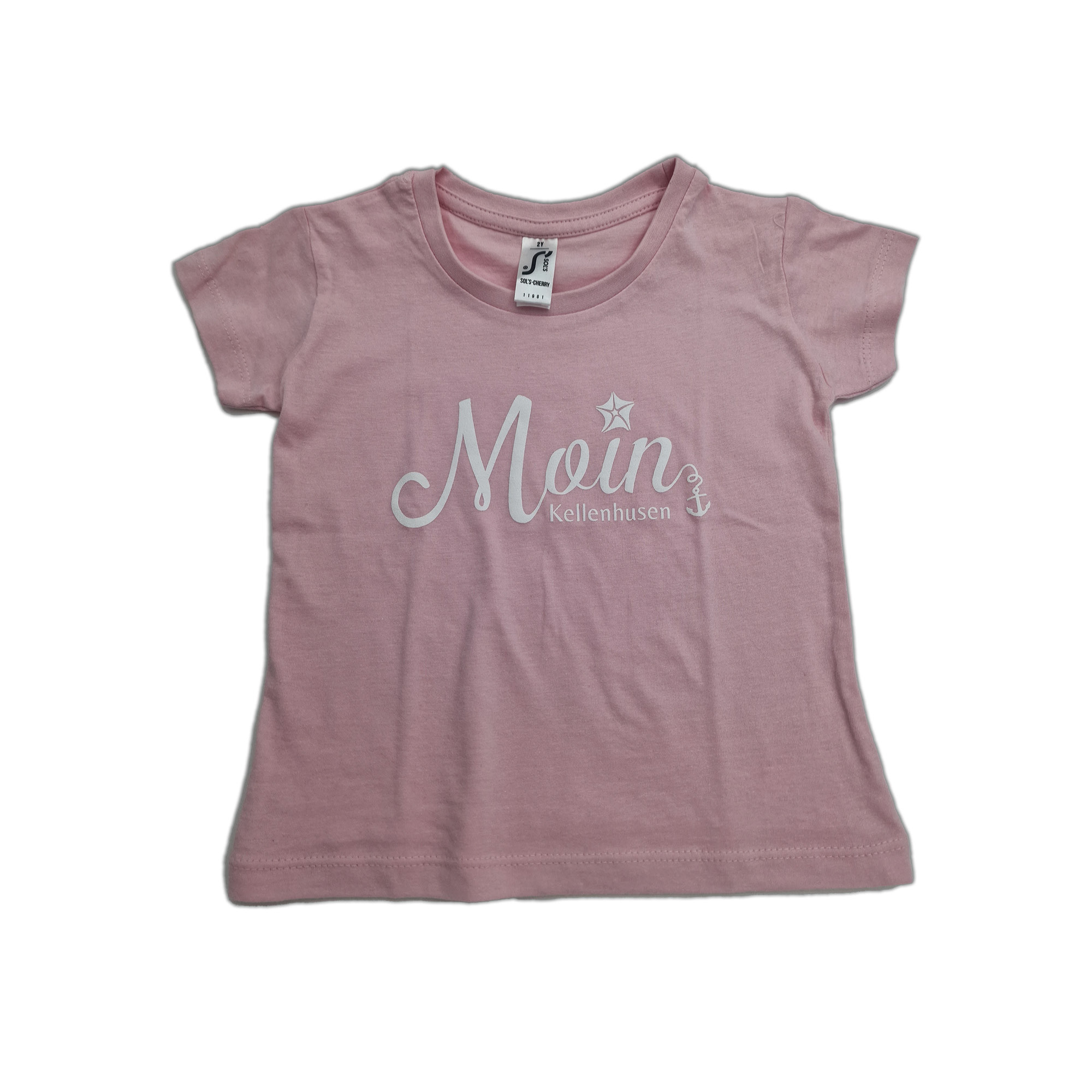 Kinder-Girlie-Shirt "Moin Kellenhusen" hellrosa