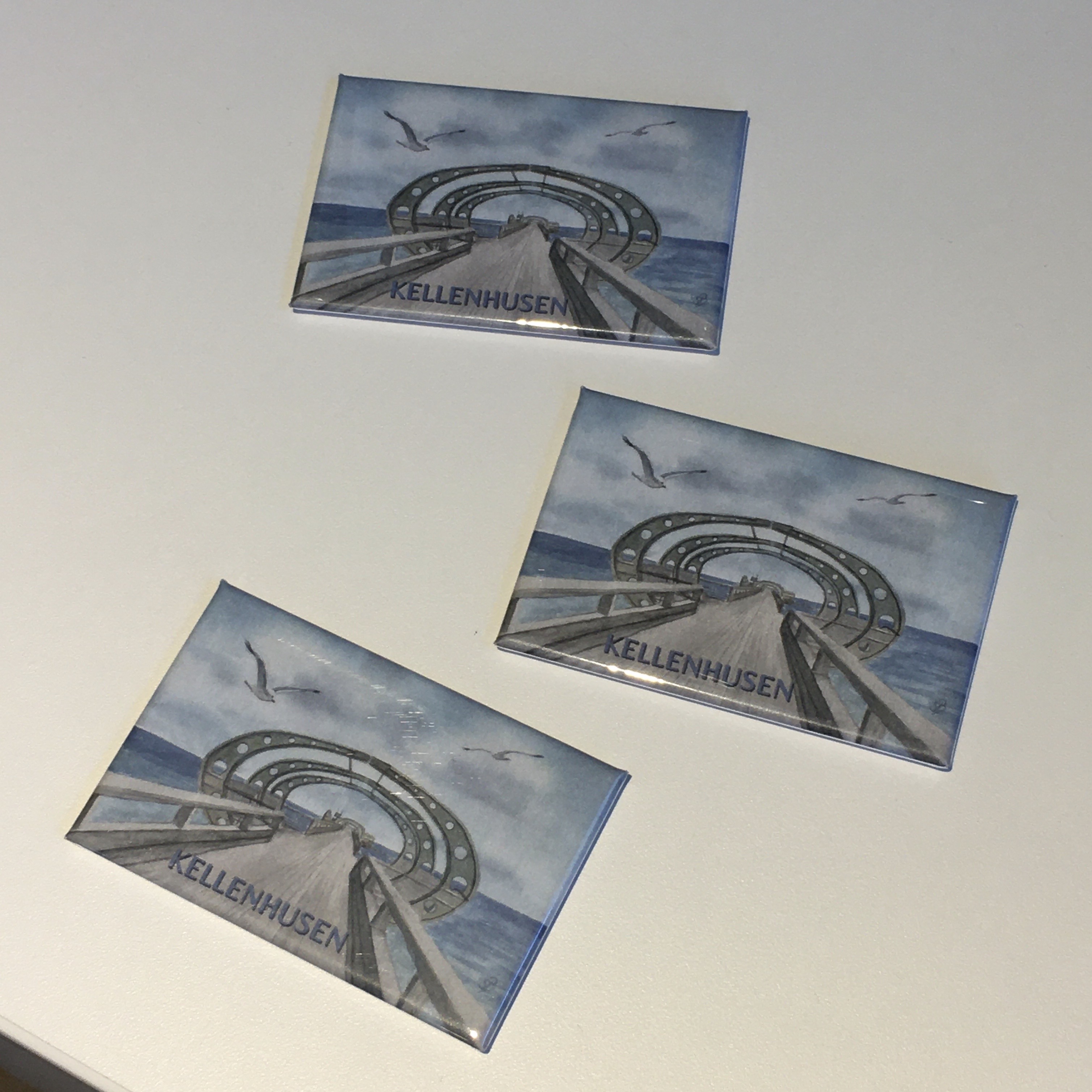 Magnet Seebrücke gezeichnet