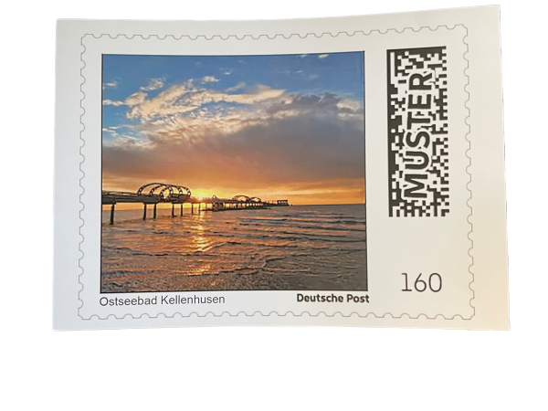 Briefmarke Sonnenuntergang 160