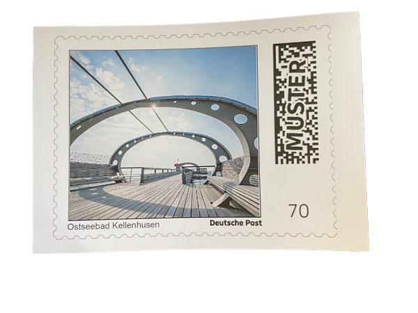 Briefmarke Seebrücke 0,70