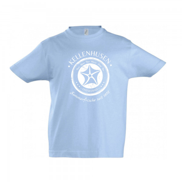Kinder T-Shirt &quot;Sommerfrische&quot; - hellblau